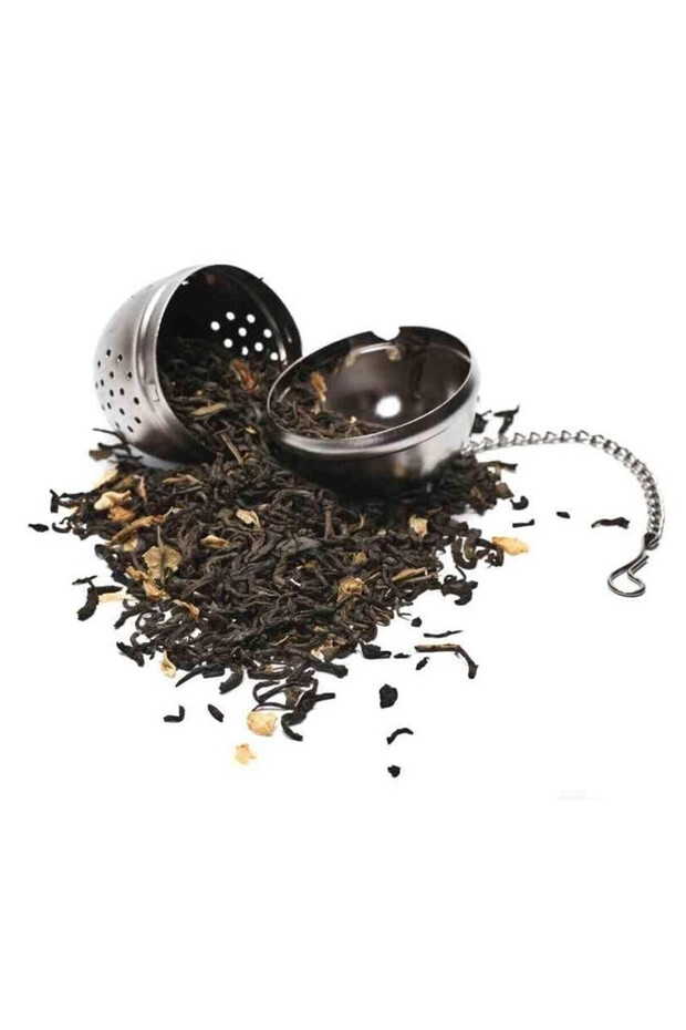 Stainless Steel Tea Infuser Ball – 40x54mm with Chain & Hook