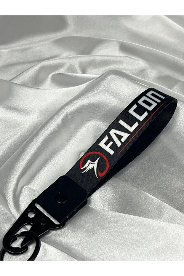حامل مفاتيح FALCON مقاس 19 سم من القماش، إكسسوار سيارات ودراجات نارية عالي الجودة، طباعة على الوجهين