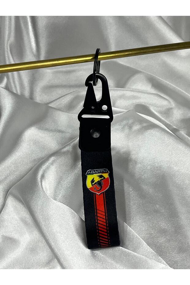 حامل مفاتيح ABARTH مقاس 15 سم، إكسسوار سيارات عالي الجودة، طباعة على الوجهين متوافقة