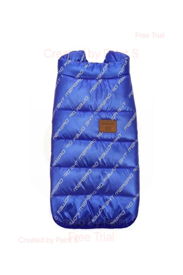 Geaca catei albastru M 25cm