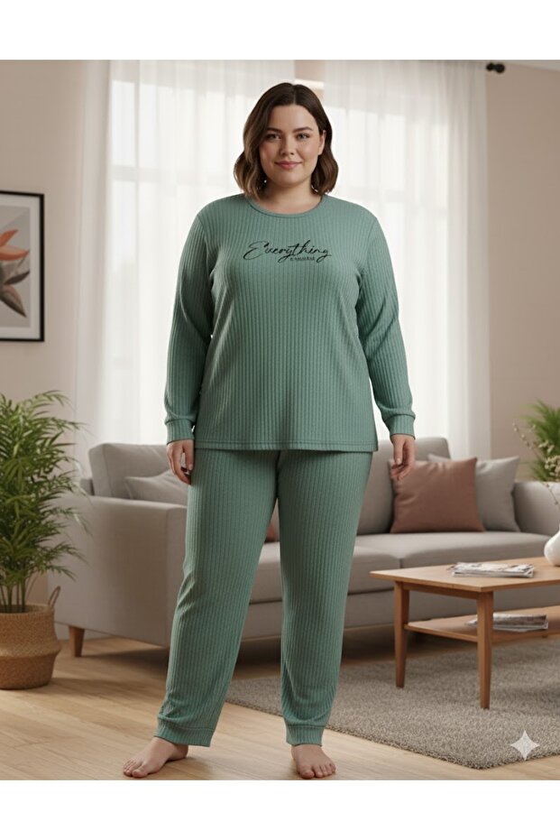 Women's Green Everything Pajama Set