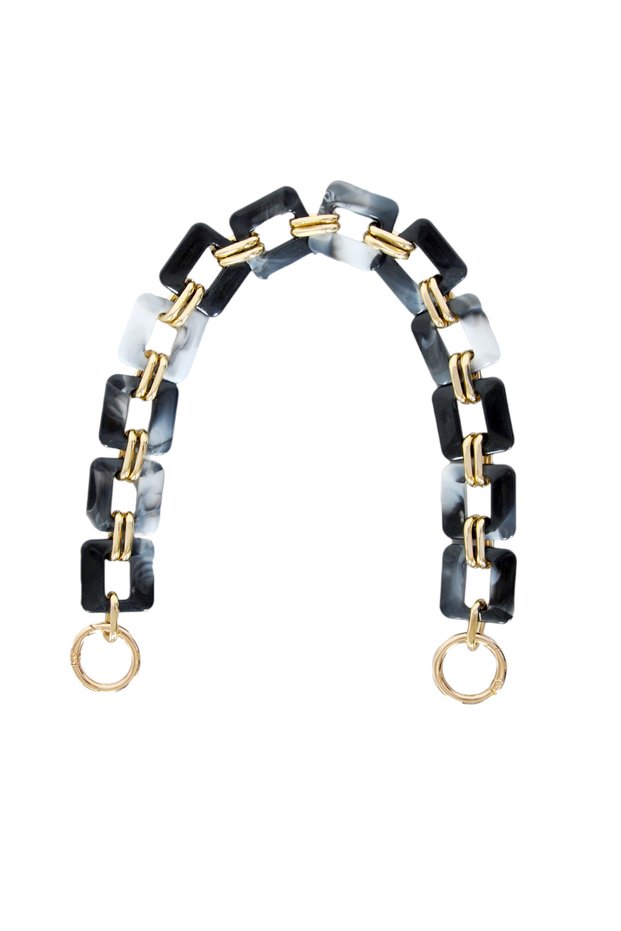 Acrylic Model Bag Handle for Knitted Bags and Leather Bags - Length: 45cm (Gold Color Accessory)
