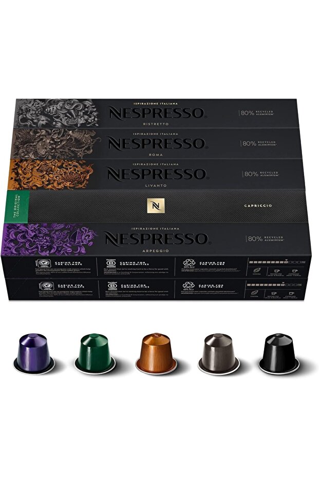 Coffee Capsules – The Original Collection (100 Capsules) – Arpeggio, Capriccio, Livant