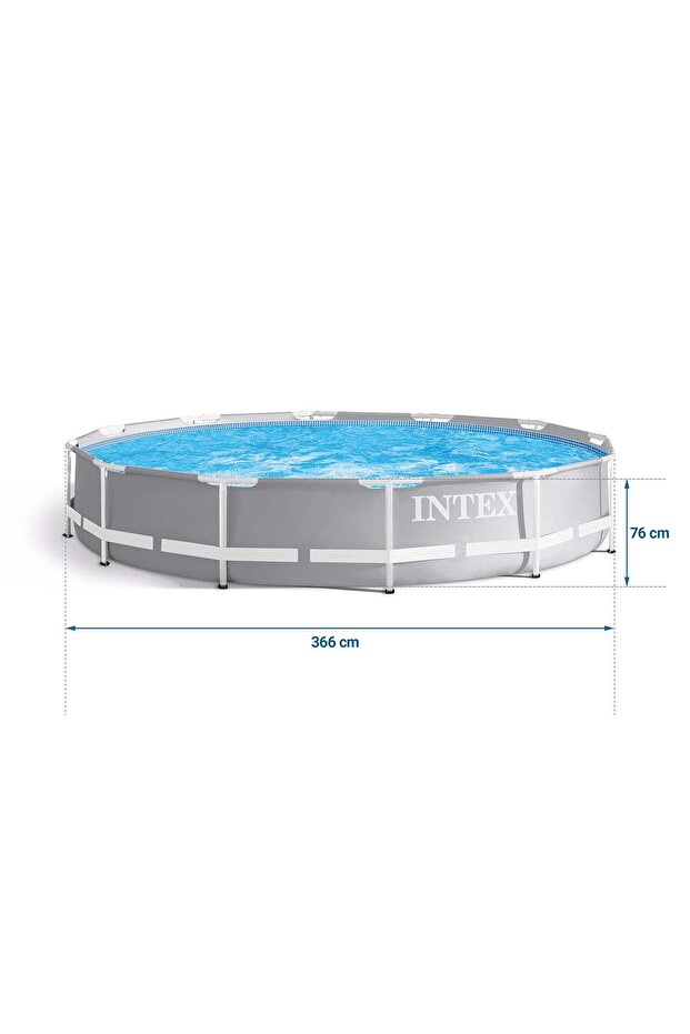 Frame garden pool 366 x 76 cm 16-in-1 INTEX 26712 + bubble machine for FREE - 4