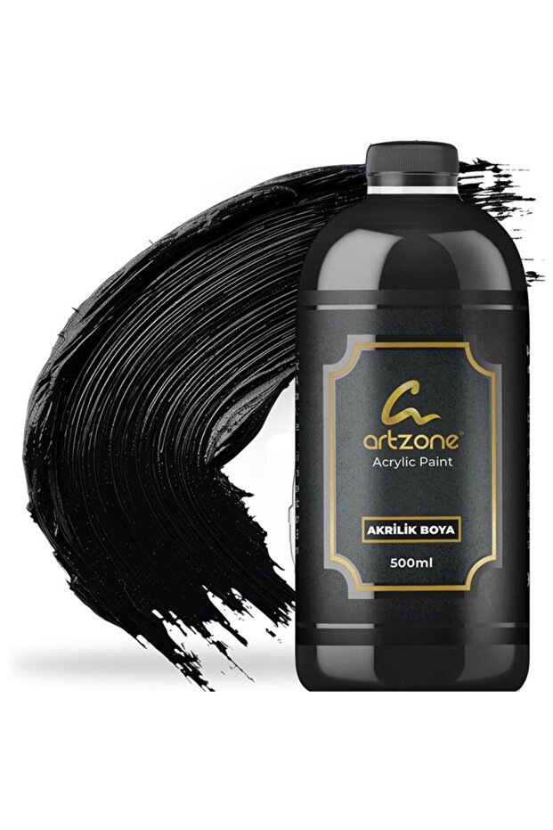 Artzone Akrilik Boya 500ml - Siyah Boya