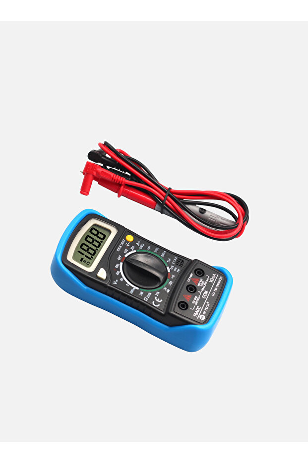 Multimeter - 4000 Counts Sharp LCD Display, Frequency & Capacitance Measurement - 1