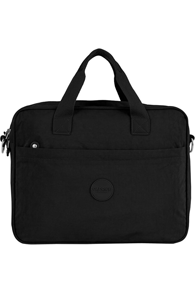 Laptop Bag, 15.6" Padded Sleeve, Water-Resistant Nylon, Organizer Pockets BSD-KP026 (BLACK)