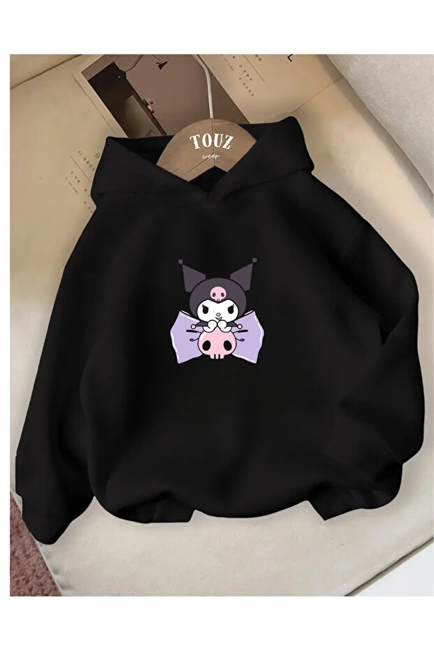 Young Kuromi Melody Cinnemaroll 3-Thread Thick Sweet Hoodie