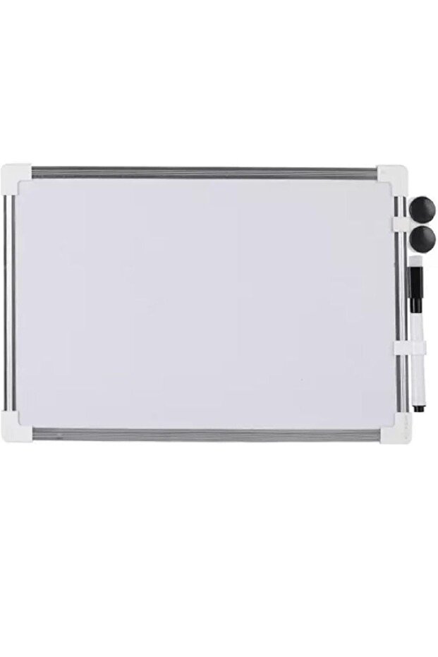 Magnetic Whiteboard 30x40 cm – Dry Erase Silver Frame Board for Office, School & Home Use