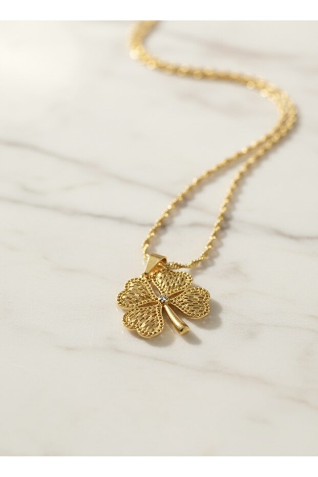 Yonca tül model kolye - 2