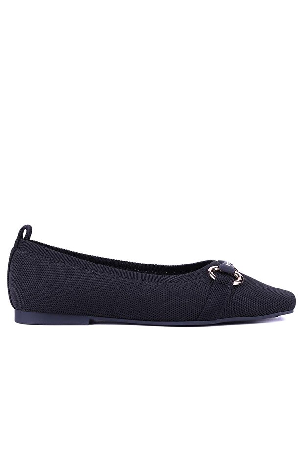 Sail Lakers - Black Color Women's Ballet Flats