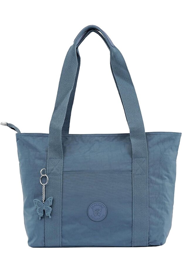Everyday Large Shoulder Tote bag, High-Grade Nylon, Zip-Top, Organised Pockets -B