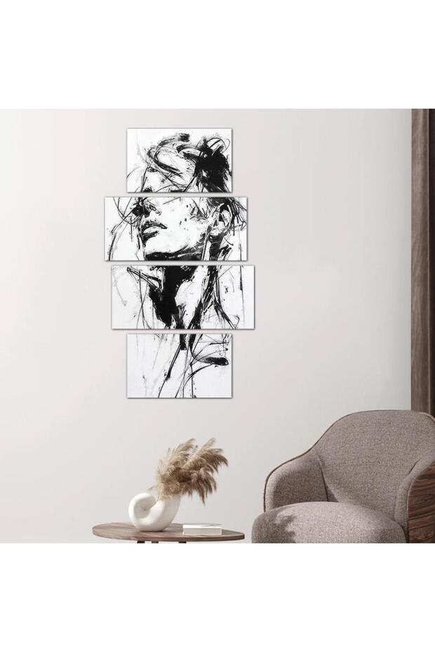 لوحه جداريه رسمة إمرأه - ٢٤٥٥٩ - مقسمه أربعة قطع