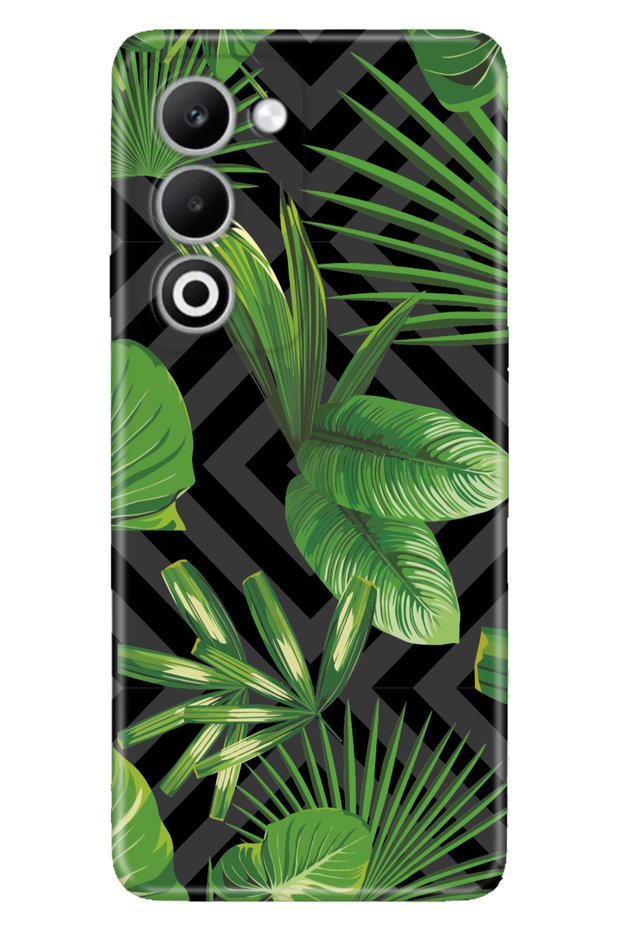 Oppo A5 5g Case Patterned Silicone Printed Cover Vog Leaf
