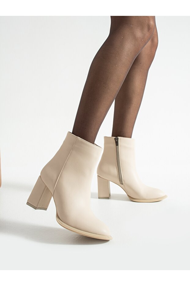 Notte Cream Leather Women's Boots