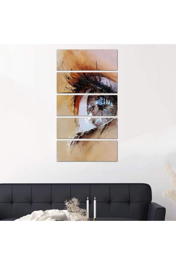 لوحه جداريه مودرن رسمة عين - ٢٤٥٠٩ - مقسمه خمسة قطع متساويه