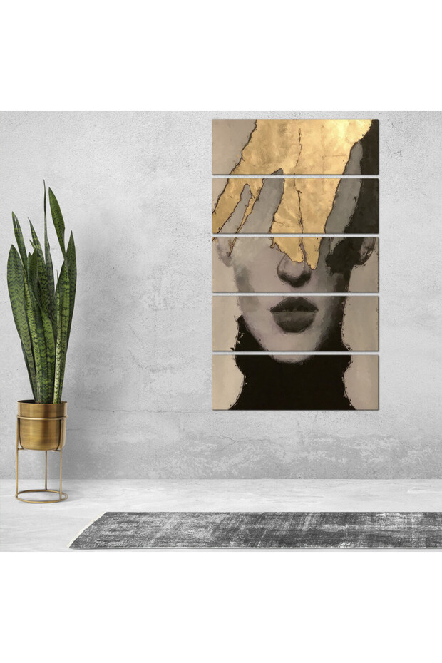 لوحه جداريه - 300919 - مقسمه خمسة قطع متساويه - 1