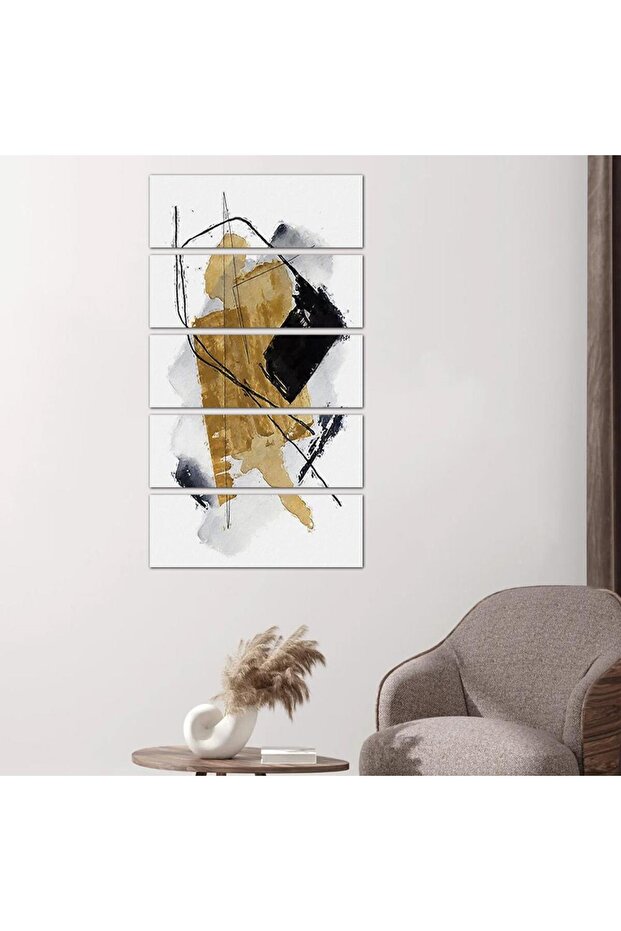 Abstract Art Wall Panel - 24564 - Divided into five equal pieces - 1