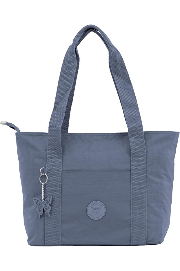 Everyday Large Shoulder Tote bag, High-Grade Nylon, Zip-Top, Organised Pockets -B
