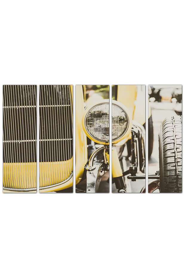 Wall plaque - Classic car 947 - divided into five equal pieces