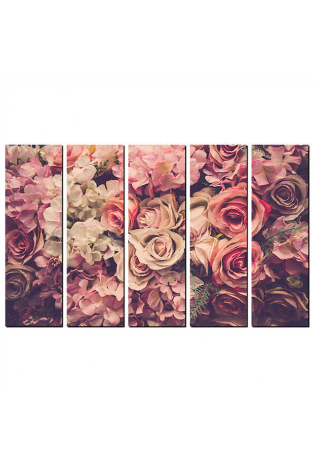 لوحه جداريه - زهور - ١٥٧٣ - مقسمه خمسة قطع متساويه - 1