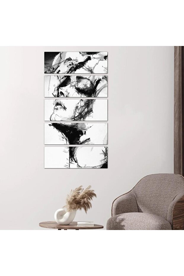 لوحه جداريه رسمة إمرأه - ٢٤٥٥٠ - مقسمه خمسة قطع متساويه