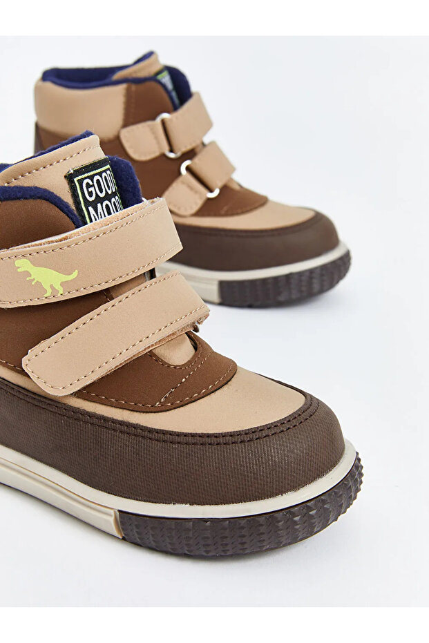 LCW STEPS Kahverengi Cırt Cırtlı Erkek Bebek Bot - 3