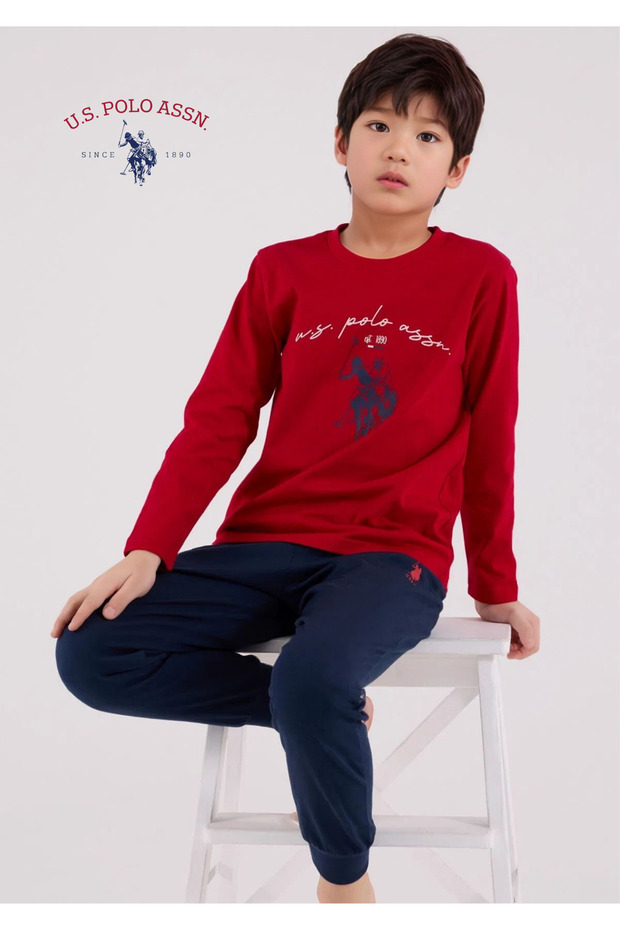 Boy's Printed 100% Cotton Pajama Set L1.Usp.223.3.001