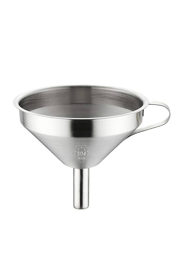 10cm Stainless Steel Funnel with Detachable Filter Strainer - Durable Kitchen Tool,BB3366