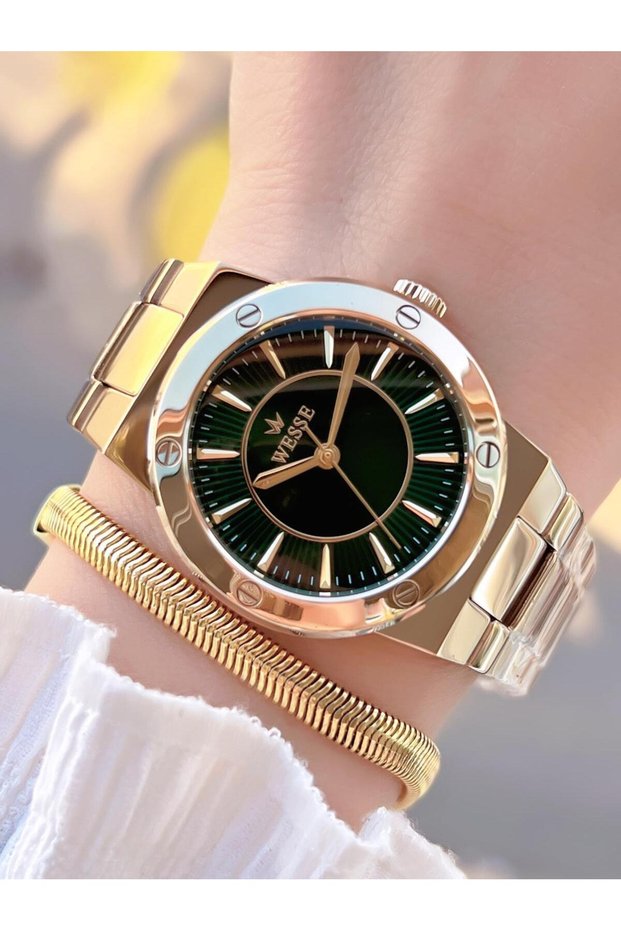 2 Years Warranty Steel Band 5 Atm Water Resistant Women Wristwatch+Bracelet Byw.1153.01
