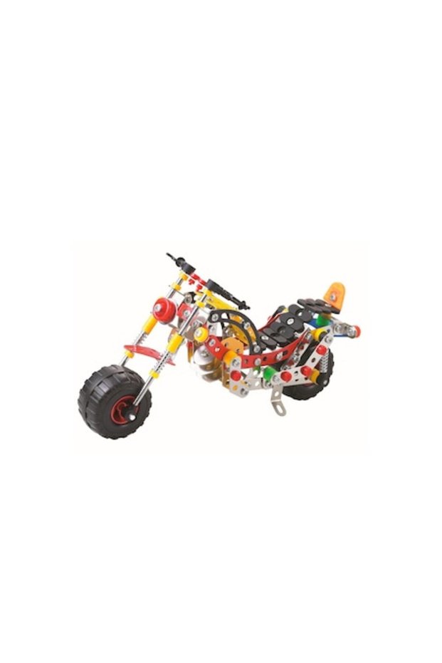 Set de construcție educațional, model de motocicletă, 257 piese, multicolor,