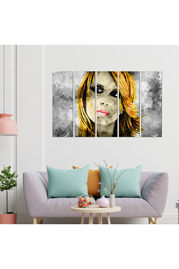 لوحه جداريه - فيروز -C0004 - مقسمه خمسة قطع متساويه - 1