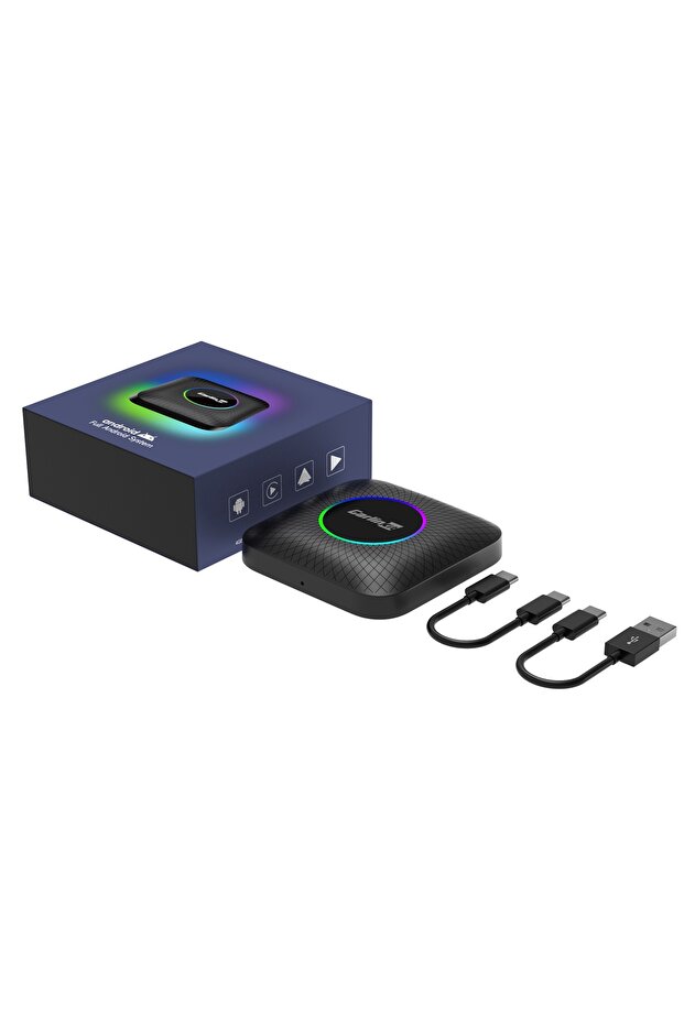 Carlinkit TBox Ambient LED Android 13.0 - 4G/64G Wireless Apple Carplay Android Auto / SIM SD Card - 12
