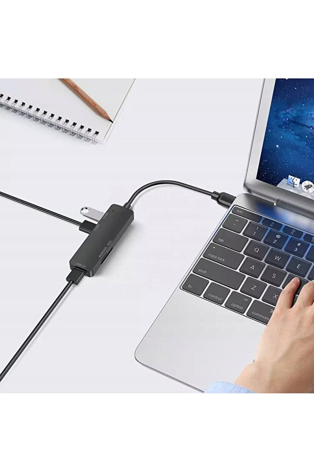 HUB Adapter 4-in-1 USB 3.0 to 5Gbps MicroSD Adapter for Windows/Mac/Linux - 5