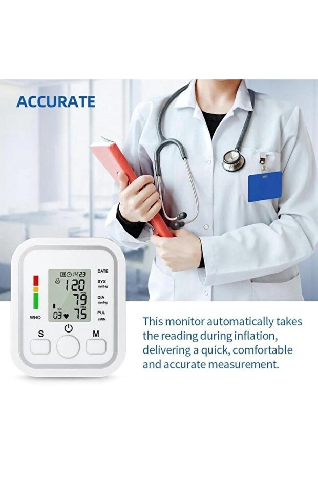 Automatic Upper Arm Blood Pressure Monitor With Irregular Heartbeat Detection Easy Measureme - 2