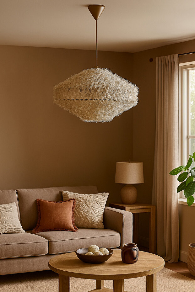 Bohem,Rustik,Modern,Doğal,El Yapımı Sarkıt Avize - 1