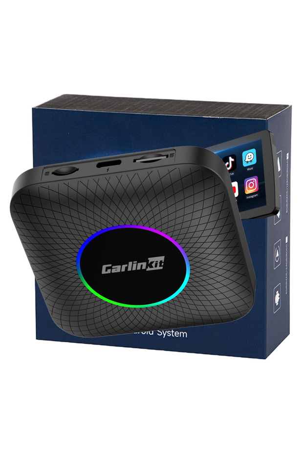 Carlinkit TBox Ambient LED Android 13.0 - 8G/128G Wireless Apple Carplay Android Auto / SIM SD Card - 1