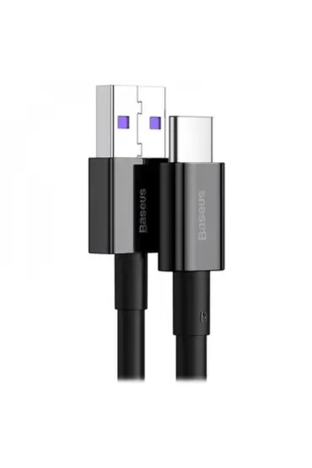 بيسوس-كيبل شحن تايب سي 1 متر ربل - اسود - 3