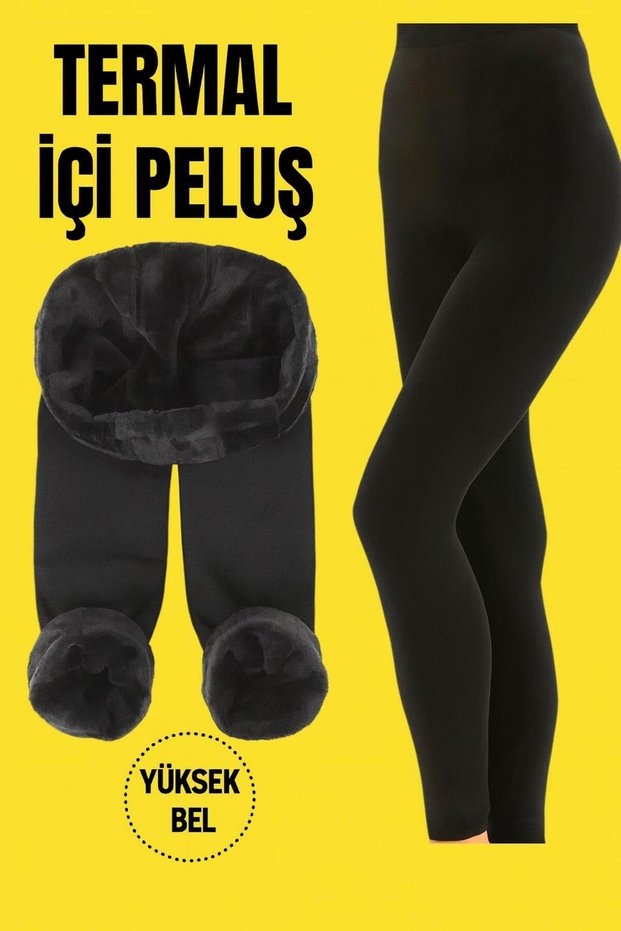 Women's Plush Thermal Black Pantyhose Tights Stockings - Thermal and Plush Model