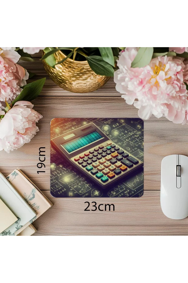 لوحة ماوس بتصميم ريترو تعليمي - لوحة ماوس مطبوعة مستطيلة مستوردة مقاس 19 × 23 سم 2 مم