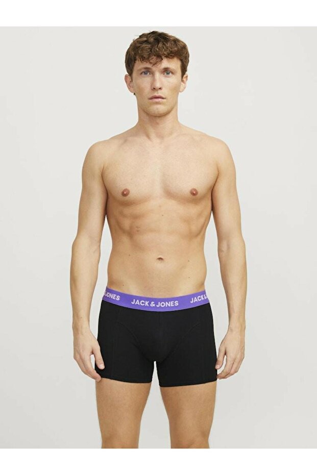 Jack Jones Caxel Solıd 3 Lü Paket Erkek Boxer 12268482 - 5
