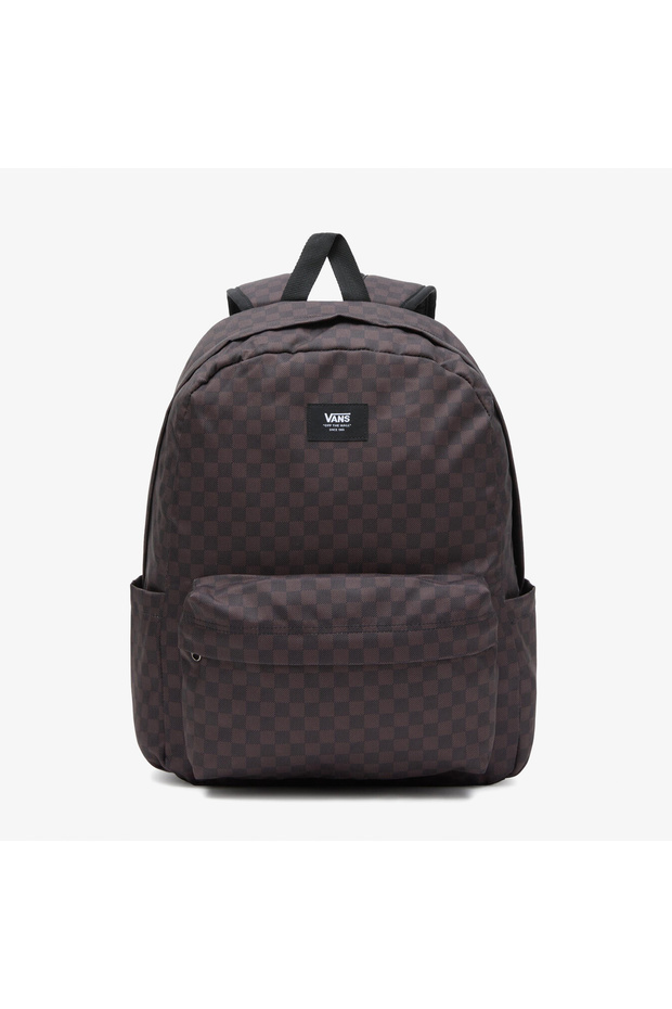 Old Skool Check Unisex Black Backpack