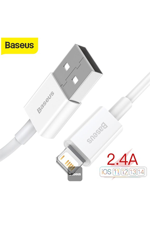 Baseus USB to Lightning Data Cable 1m - White - 4