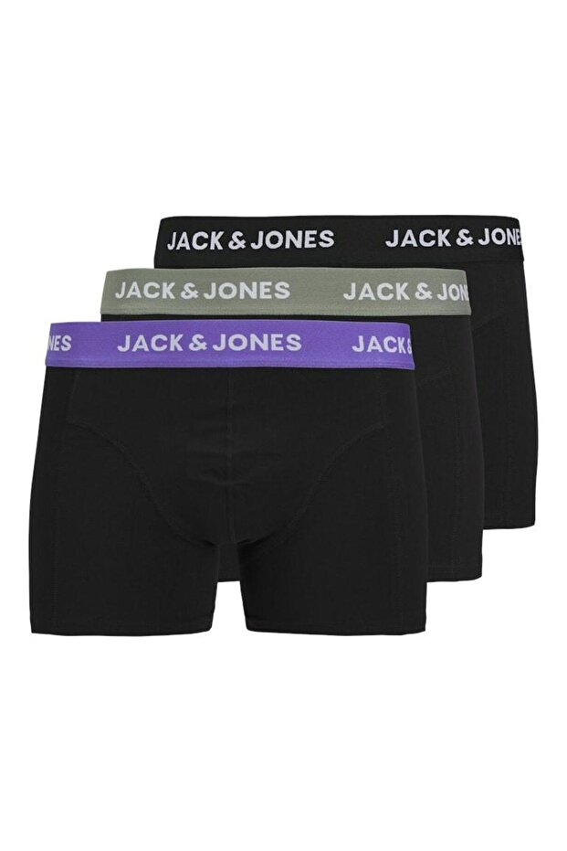 Jack Jones Caxel Solıd 3 Lü Paket Erkek Boxer 12268482 - 1