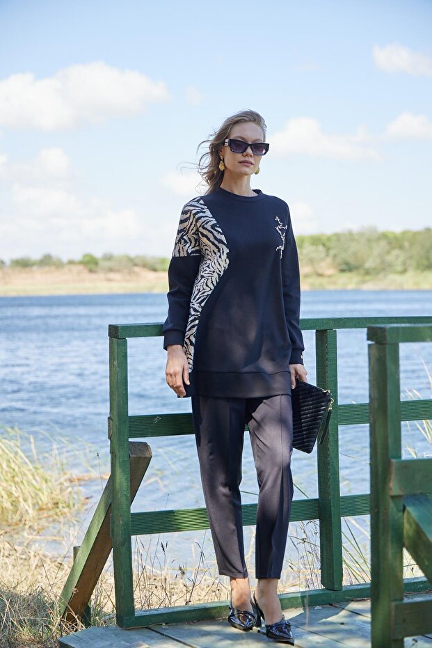 Premium By ZEBRA BROKARLI TAŞLI TUNİK - 3