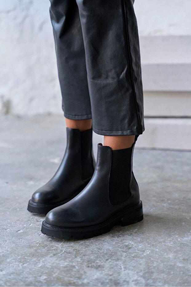 BETZ SİYAH DERİ BOT - 5