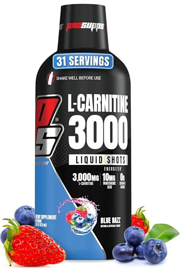 L-Carnitine 3000 Stimulant Free Liquid Shots for Men and Women - Metabolic Energizer Workou