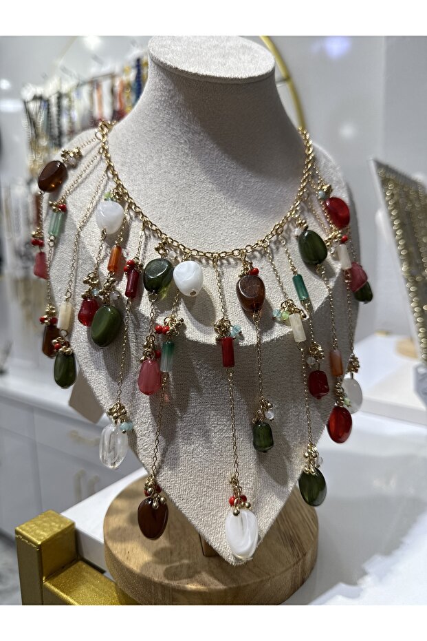 Zra model renkli kolye - 1