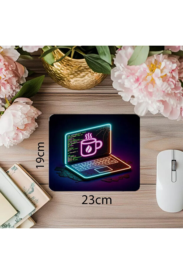 لوحة ماوس برمجيات موضوعية لكود المحرر المتشققة - 19 × 23 سم 2 مم مستطيلة مطبوعة مستوردة - 1