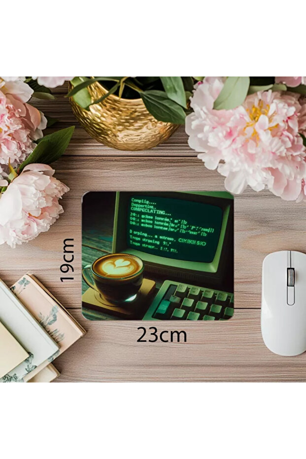 لوحة ماوس مطبوعة برمجة Dark Code - 19 × 23 سم 2 مم مستطيلة مطبوعة مستوردة - 1